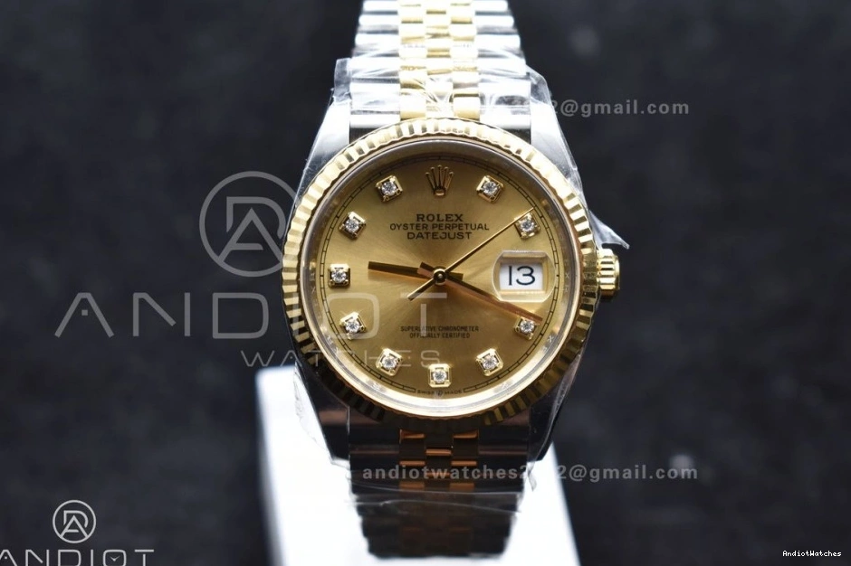Diamonds VR 558 Dial Bracelet SS Best 1:1 YG on Edition 904L Clean Jubilee 126233 Steel YG DateJust 36 Versatile 1227
